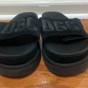 UGG Black Slide Sandals